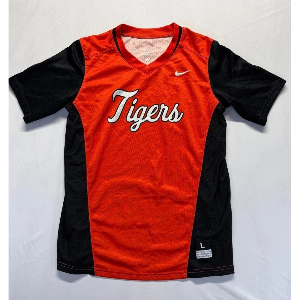 Detroit Tigers Jersey Mens Large Orange Black Jackson Jobe #21 Nike Baseball MLB